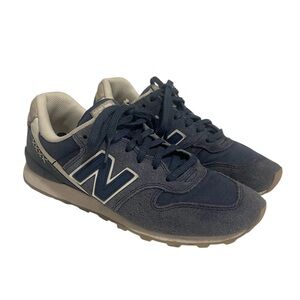 New Balance 696 Retro Running Shoes Navy Blue Sneakers Women's Size 7
